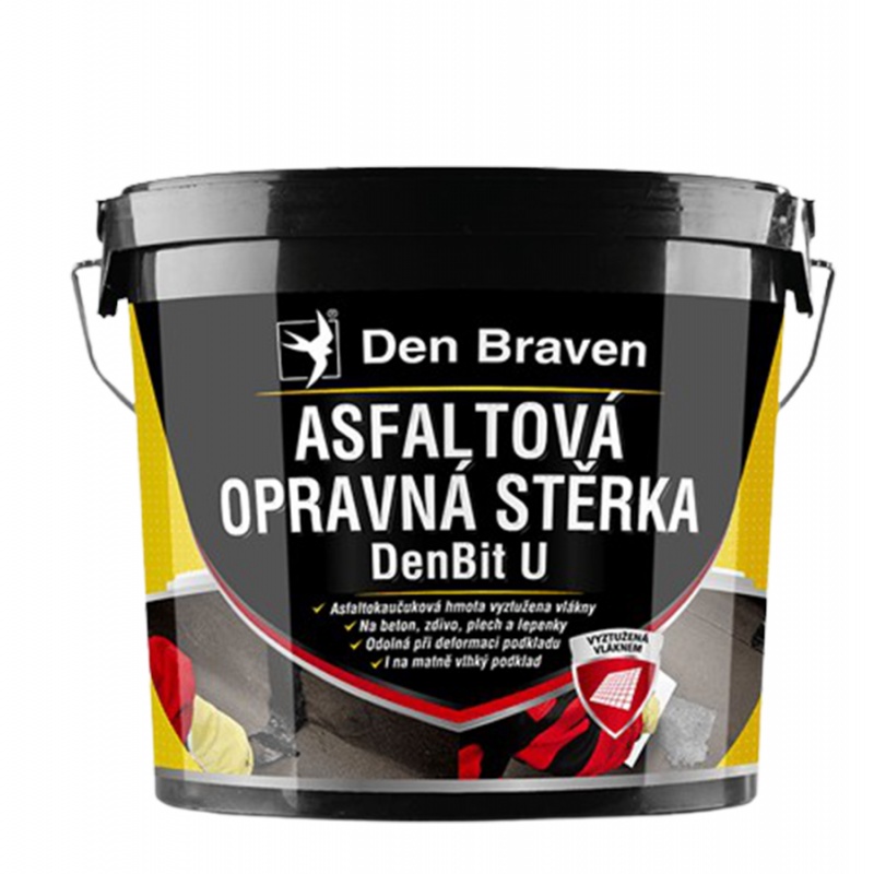 Den Braven Asfaltová opravná stěrka DenBit U Asfaltová opravná stěrka DenBit U, kbelík 5 kg, černá