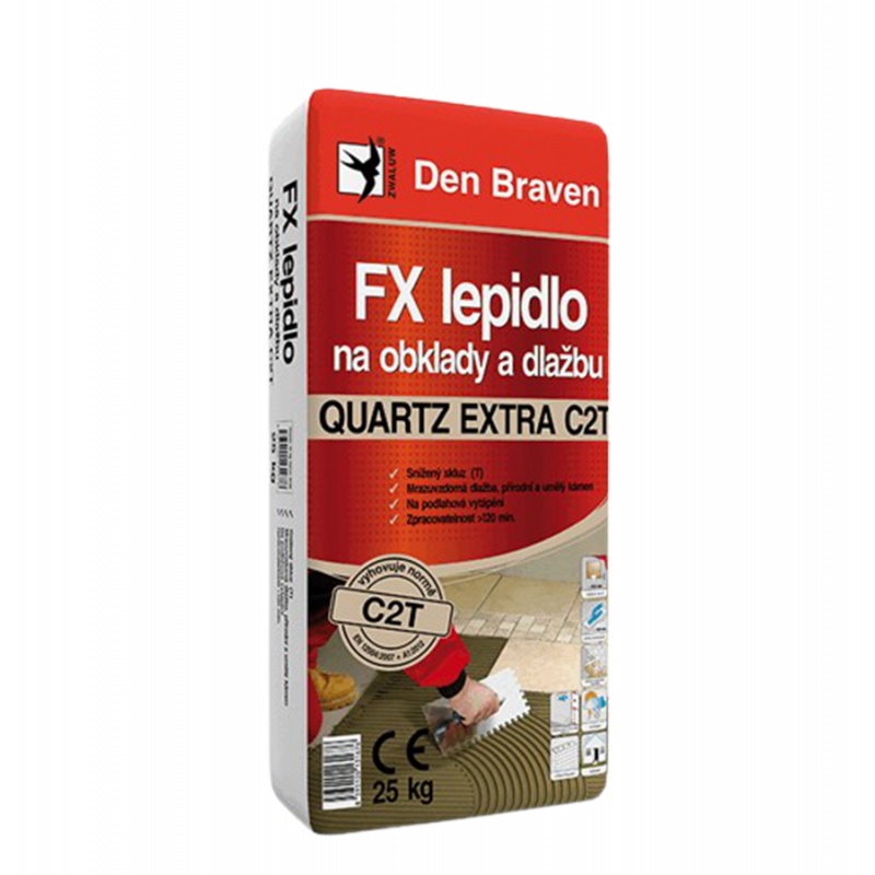 Den Braven FX lepidlo na obklady a dlažbu QUARTZ EXTRA C2T, pytel 25 kg