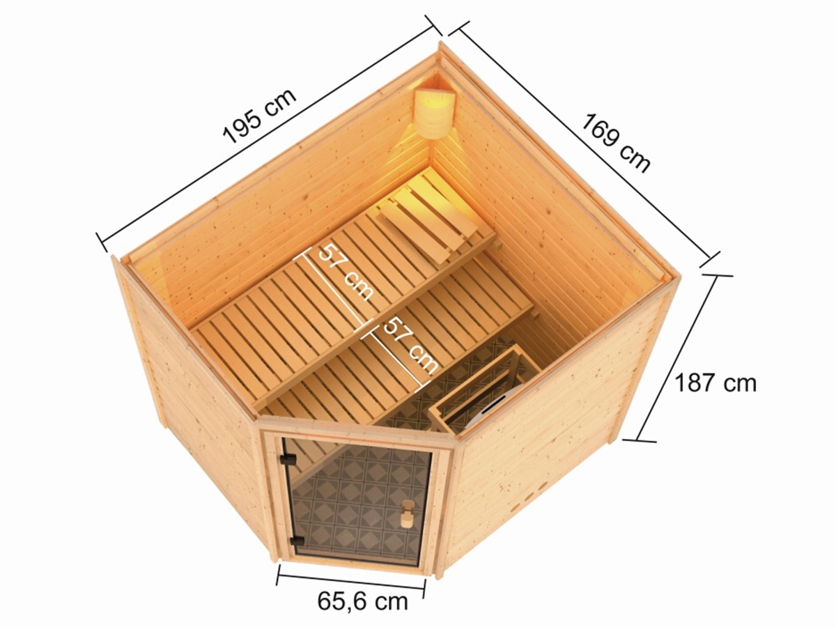 Finská sauna Karibu Elea 