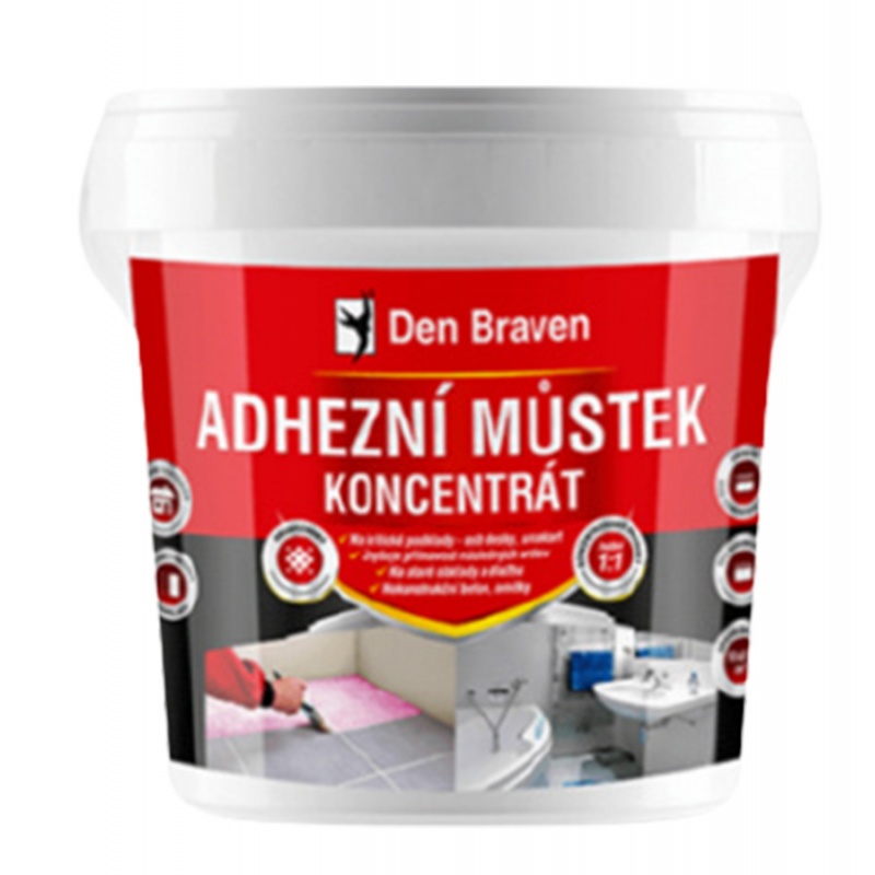 Den Braven Adhezní můstek koncentrát Adhezní můstek koncentrát, kbelík 2,5 kg, růžový