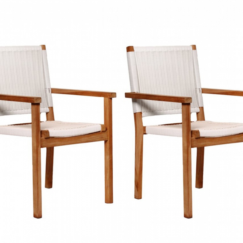 Tuindeco Teak garden chair Riau (set of 2 chairs)