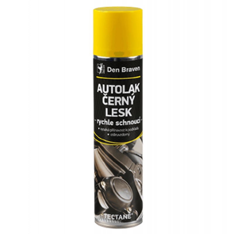 Den Braven Autolak černý lesk Autolak černý lesk, sprej 400 ml