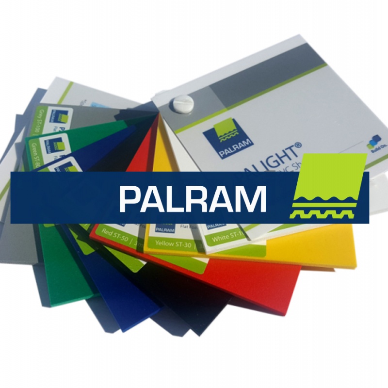 Palram PVC Palight Color bílá, 3050 mm, 1220 mm, 30,00 mm