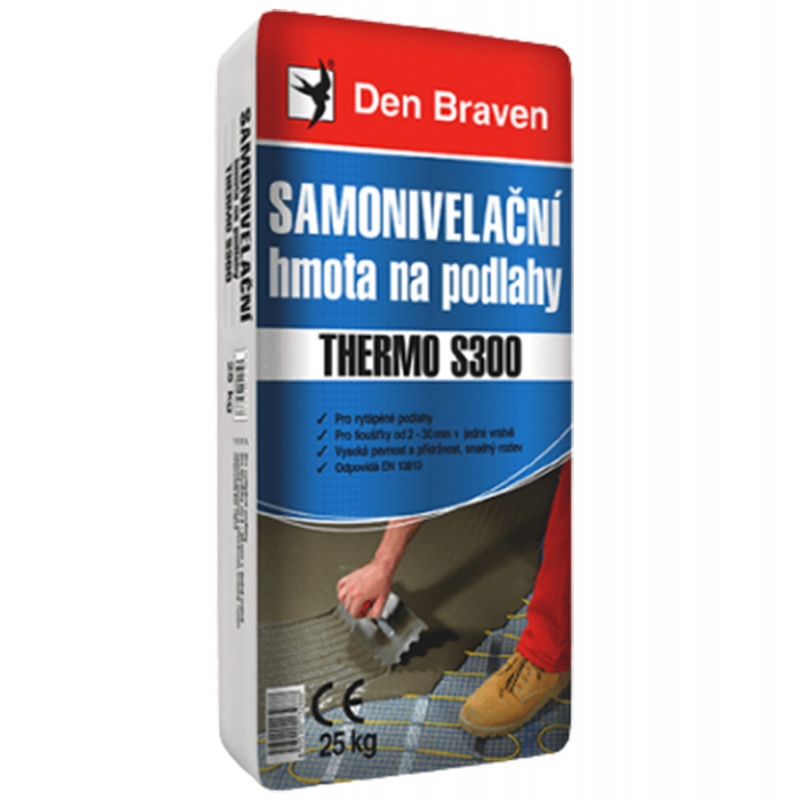 Den Braven Samonivelační hmota na podlahy THERMO S300, pytel 25 kg