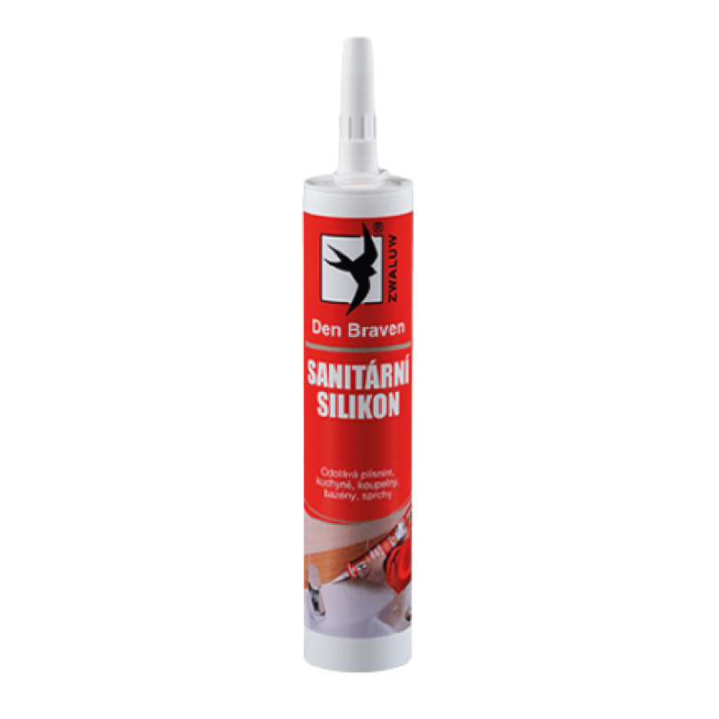 Den Braven Sanitární silikon Sanitární silikon, kartuše 310 ml, černý